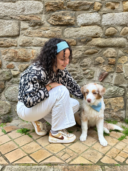 Matchy Bandana / Bandeau Vichy vert
